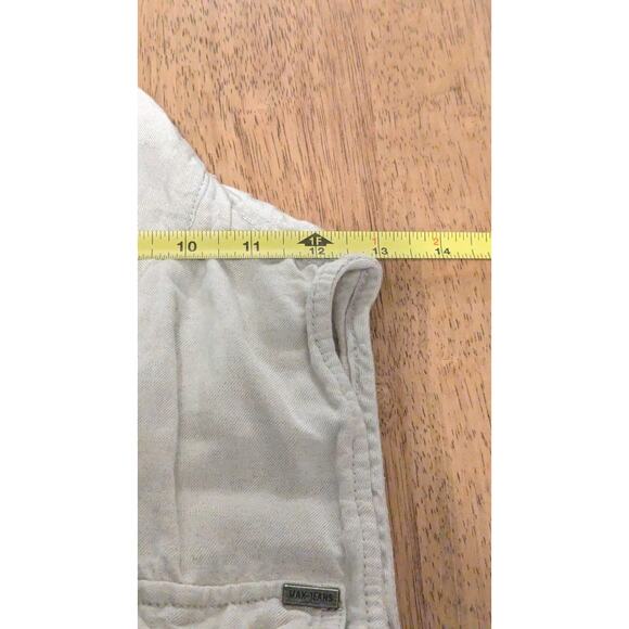 Max Jeans Linen Vest Preppy Costal Safari Size Small - Picture 5 of 8